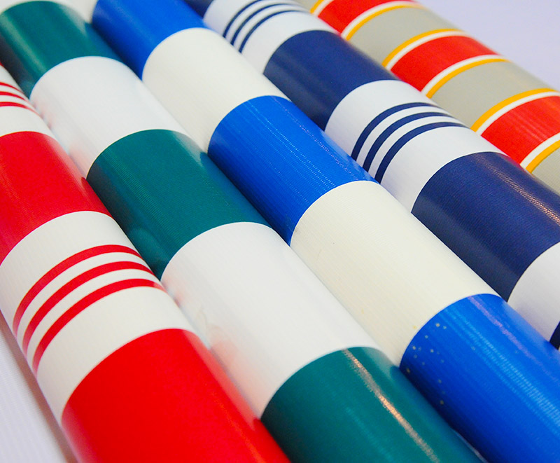 مواد پارچه ای رول برزنتی PVC Stripes