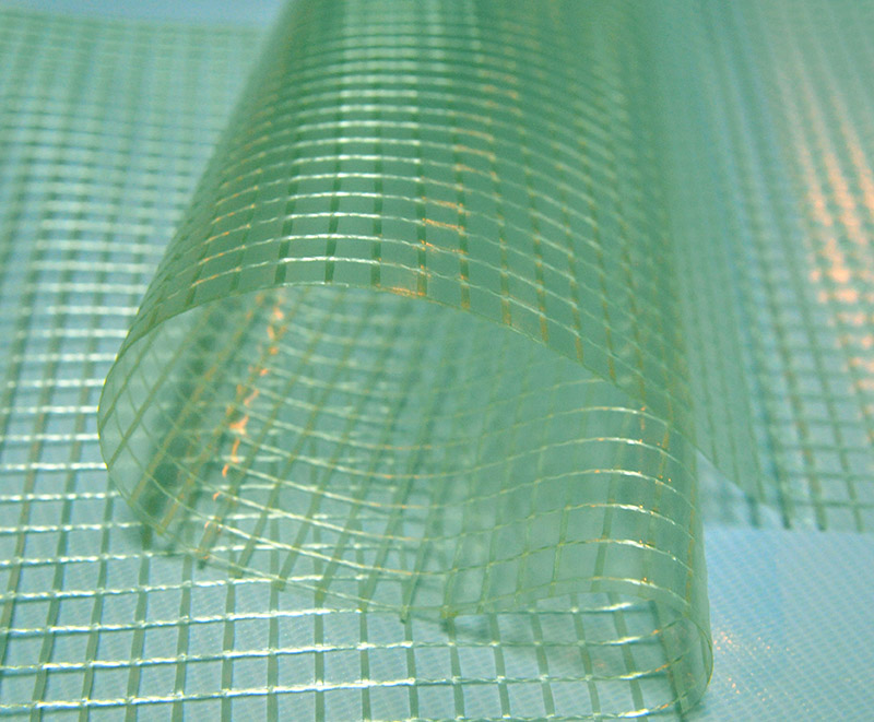 برزنت مشبک پلی پی وی سی شفاف شفاف سبز سفید
